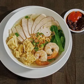 Wonton Egg Noodle Soup