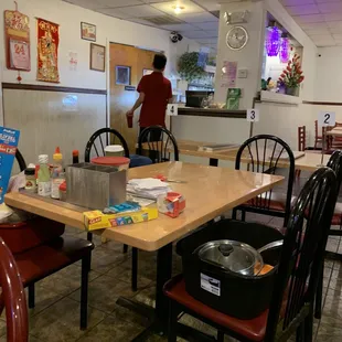 a man in the background