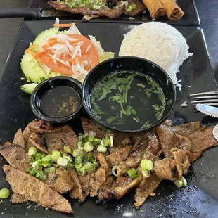 Grill pork rice