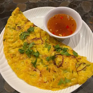 Banh Xeo  Vietnamese Yellow Crepes - Half