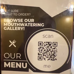 It's a digital menu...
