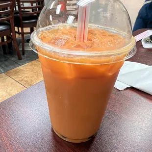 Thai Tea,  was good with boba.