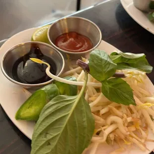 Phở set up