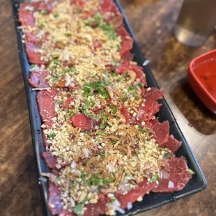 6. Vietnamese carpaccio (Filet mignon)