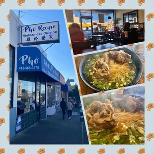 Montage of images from Pho Recipe