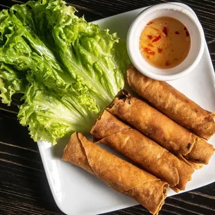 House Eggrolls - fried to golden California and very crunchy.