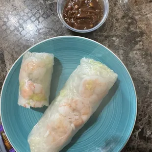 My DELICIOUS shrimp spring roll 1/2....