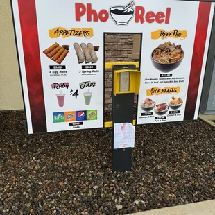 Drive-thru menu....