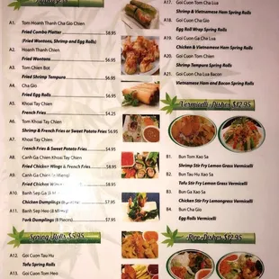 New menu as of Jan &apos;19