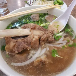 Beef rib in pho!