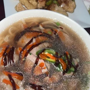 76226806. Pho Rare Steak Soup with meatballls. Delicious.