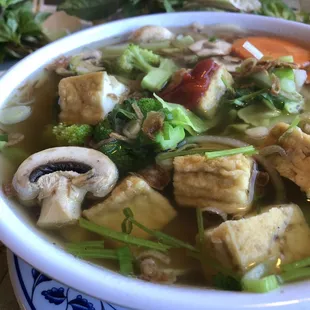 Tofu veggie pho