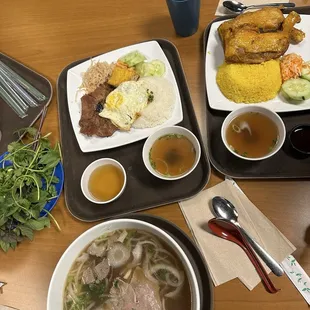 01. Beef Pho   Pho Bo - Large 18. Fried Chicken with Rice   Com Ga Xoi Mo 20. Grilled Pork with Broken rice   Com Tam