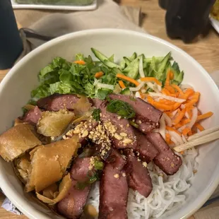 14. Grilled Pork Sausage with Noodles   Bun Nem Nuong