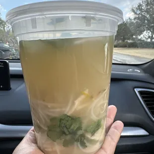 How much pho I'll be wasting today.