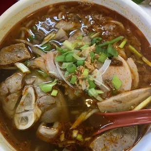 Bun Bo Hue... spicy beef noodle soup.