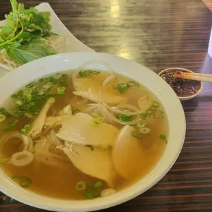 Large Chicken Pho ($14.00 with tip). Great prices here!