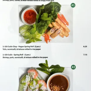 a variety of food items