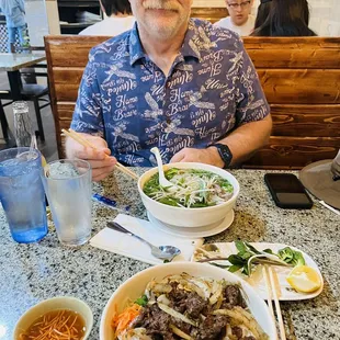 My husband asked for Chicken Breast Pho but got thigh meat which he dislikes.