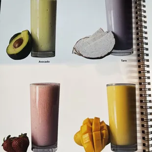 a book of smoothies
