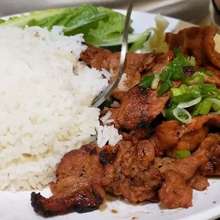 Com Thil Nuong grilled pork rice plate