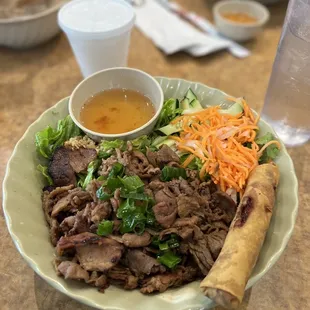 Bun thit nuong cha gio