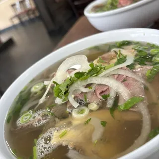 20. Pho Well Done Brisket & Medium Rare Steak