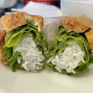 Tofu spring rolls