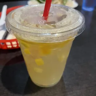 Lemonade mango soda