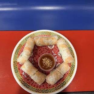 a plate of food on a table