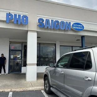 the front entrance of a pho saigon