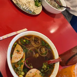 21. Bun Bo Hue Thai Iced Tea