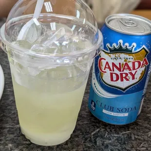 B8.  Fresh squeezed lemonade juice soda