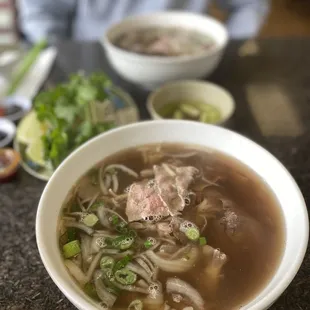 4. Special Combo with Rare Slice of Steak and  3. Special Combo with Beef Balls, Rare Slice of Steak