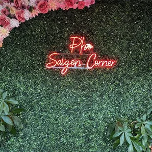 Welcome sign inside
