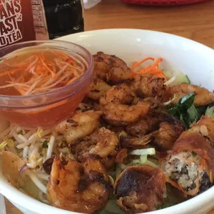 Grilled Shrimp Noodle Bowl
