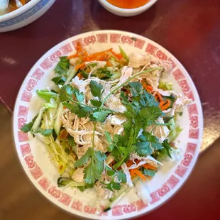 Steamed chicken salad