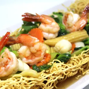 Crispy  Noodle Seafood