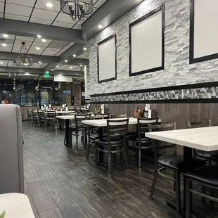 Inside the restaurant