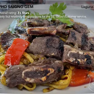 C4. Garlic Noodle with BBQ Beef Short Ribs Special