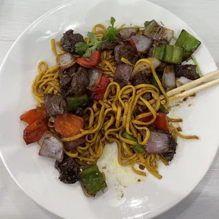 G2. Garlic Noodles with Meat of Your Choice