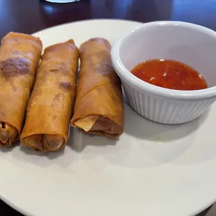Fried rolls. There's more egg inside, so less meat consistency