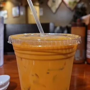 Thai Tea @Pho Saigon, tasted pretty Smooth! I rarely order anything Caffeine that late, while having Dinner.  #SupportLocalBusinessesHi