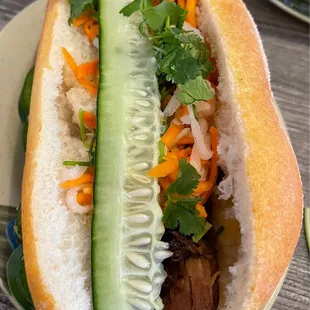 Pork Bahn Mi Sandwich