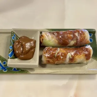 A-05. BBQ Pork Spring Rolls. The bbq pork was flavorful and saucy with Vietnamese spices