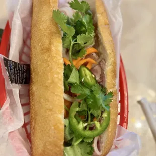 Sandwich with cold cuts, very good