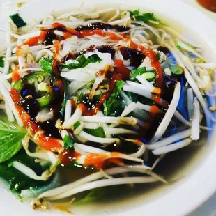 P-10. Noodle Soup with Eye Round Steak, Meat Balls, Flank, and Tendon