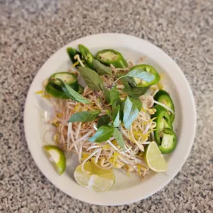 a plate of food on a table