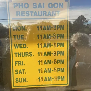 Hours as of 03/2024