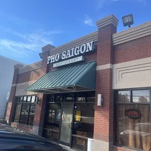 Exterior on the left of the strip mall. This business has had two owners and has been in business for over 33 years!